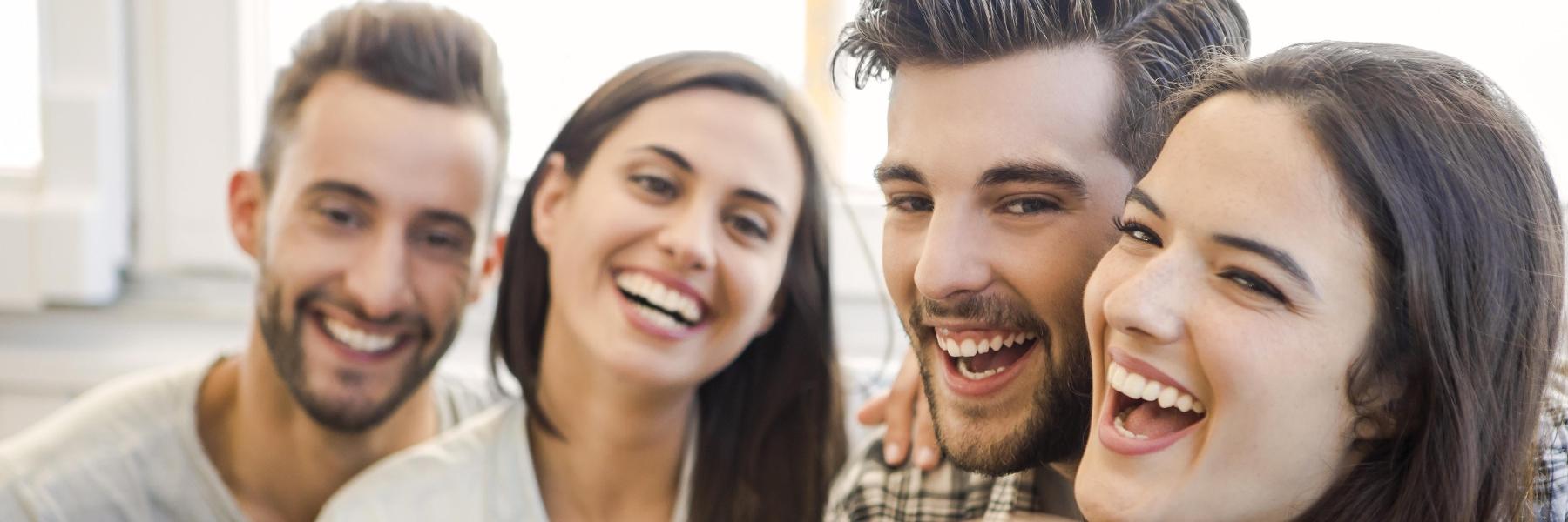 couple smiling after dental checkup in KY